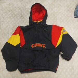 Vintage Kansas City Chiefs Starter Jacket Men's XL Pullover Puffer Pro Line